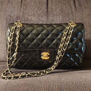 Copy Chanel bag  Patton black leather